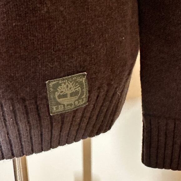 Timberland Fair Isle Nordic-Pattern 100% Lambswool Sweater Sz M - Picture 6 of 9